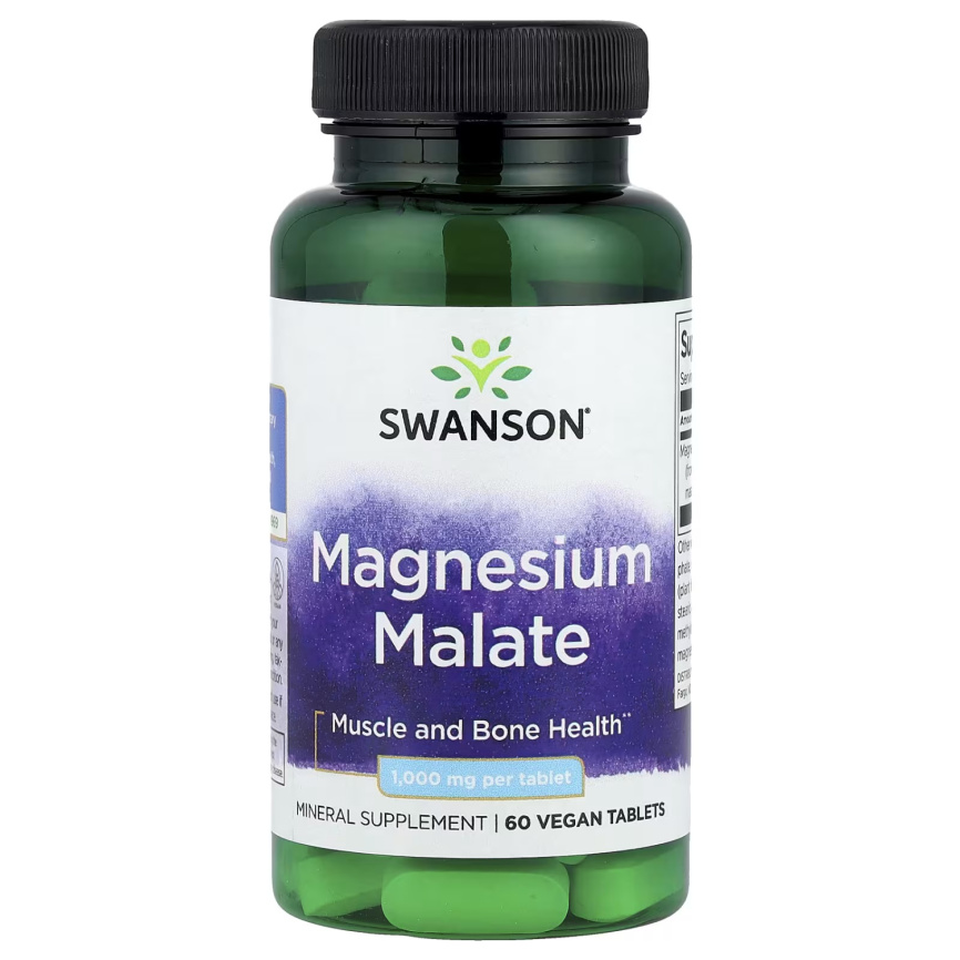 Магний малат SWANSON Magnesium Malate (60 таблеток) фото 1