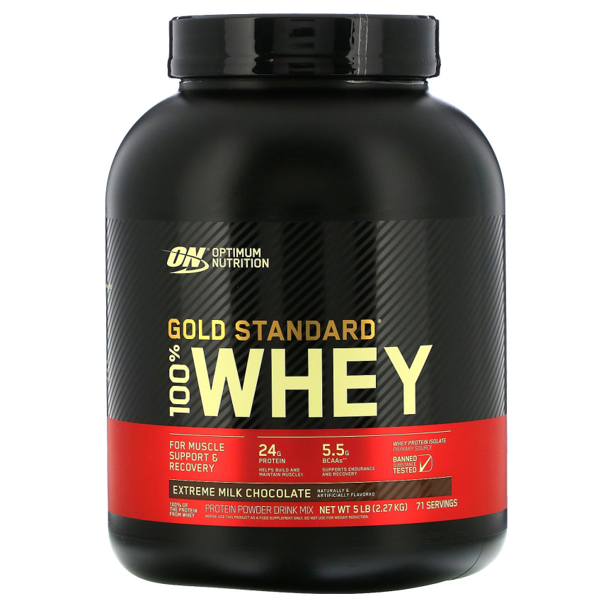 Сывороточный протеин Optimum Nutrition Gold Standard 100% Whey 5 lb (2270 г.) фото 1