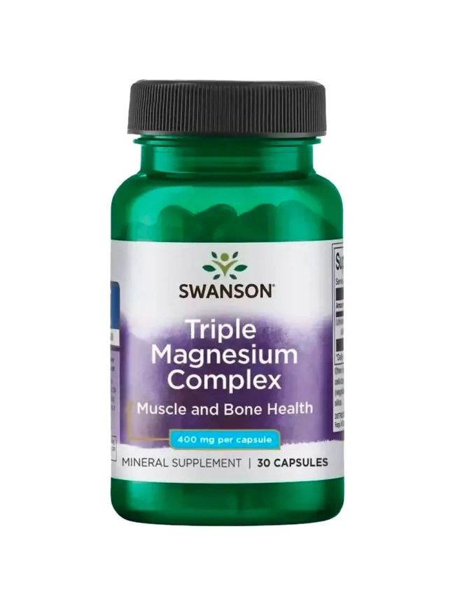 Комплексный Магний SWANSON Triple Magnesium Complex (30 капсул)  фото 1